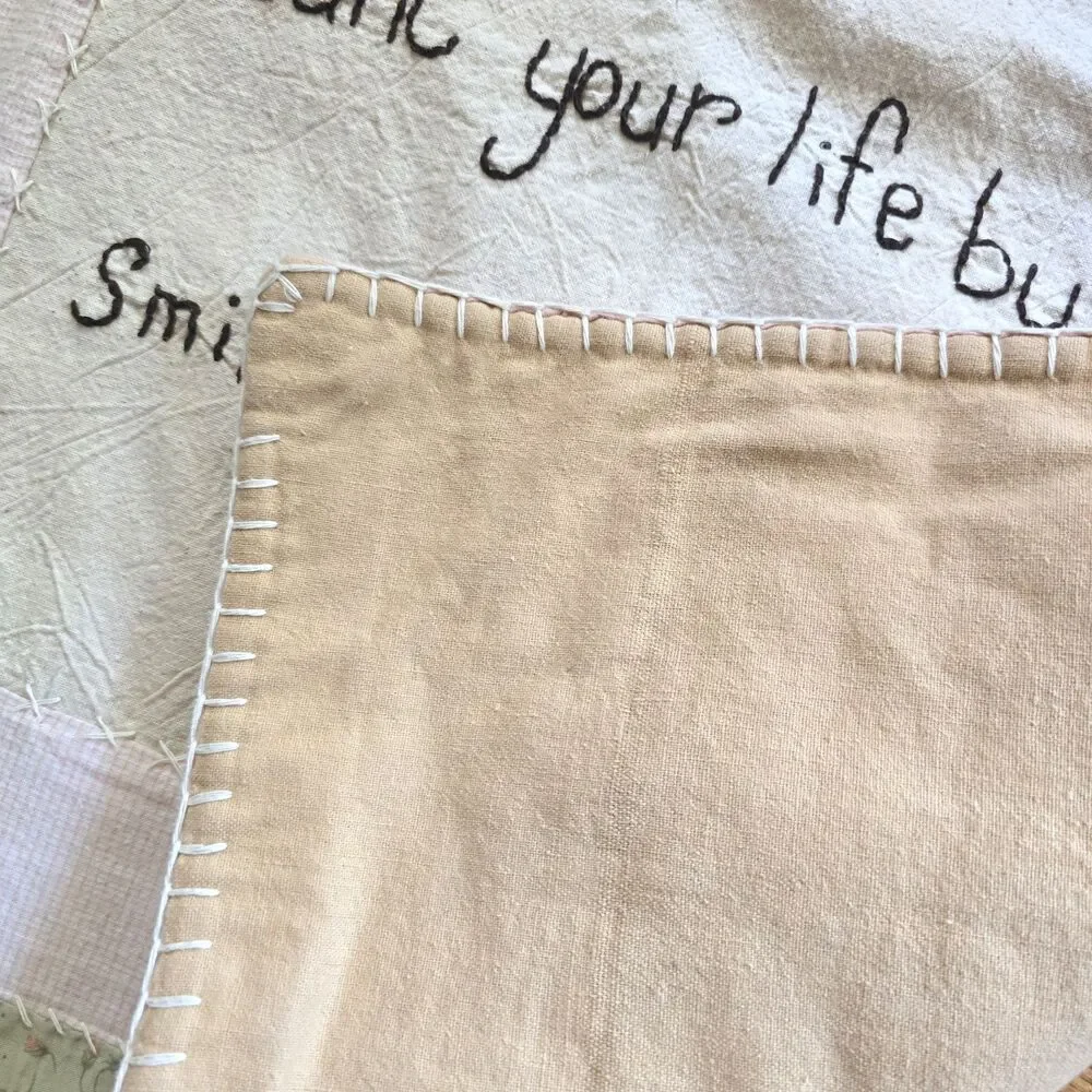 Handmade Quilted Wall Hanging Count Your Age By Friends Not Years Decor